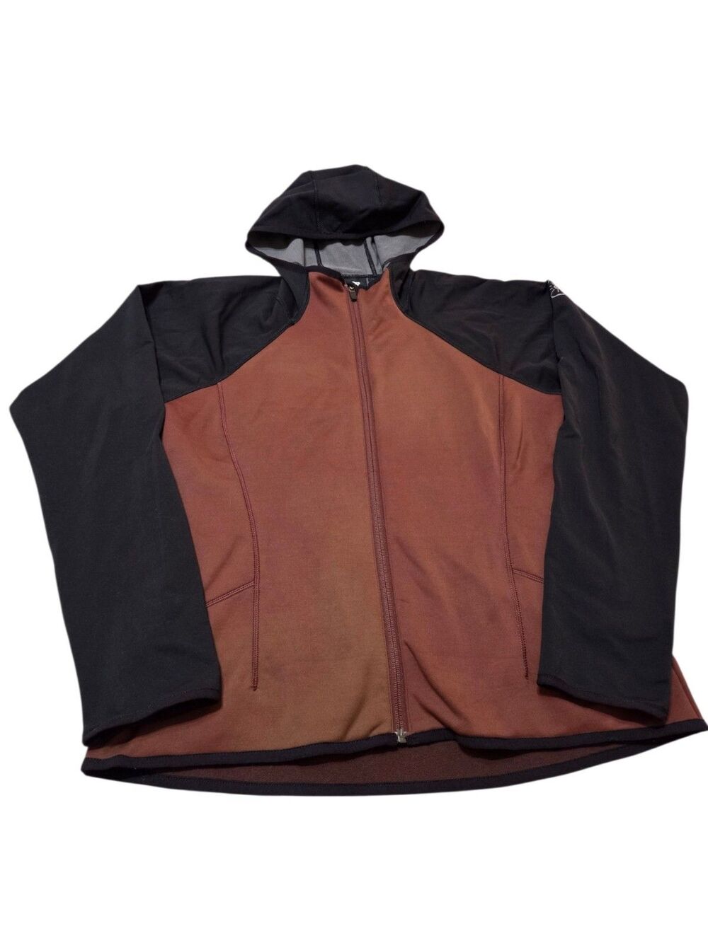 Outdoor Research OR Women's Ferrosi Hoodie Full Zip Jacket L Brown Black H6.3